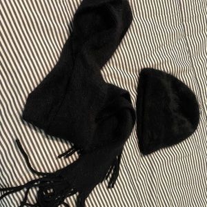 beanie and matching scarf